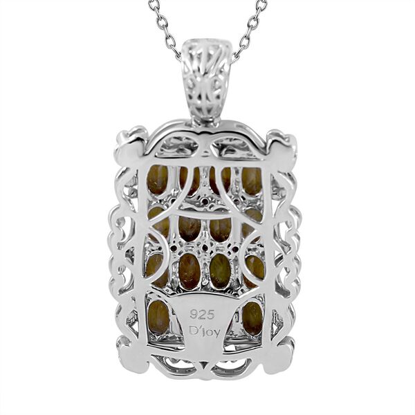 Gelber Turmalin und Zirkon-Anhänger mit 50cm Kette - 3,90 ct. image number 4