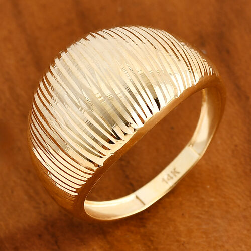 Schlichter Bandring in 585 Gold image number 1