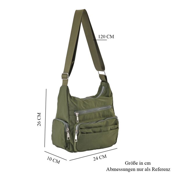 Umh&auml;ngetasche mit mehreren F&auml;chern, Gr&uuml;n image number 7