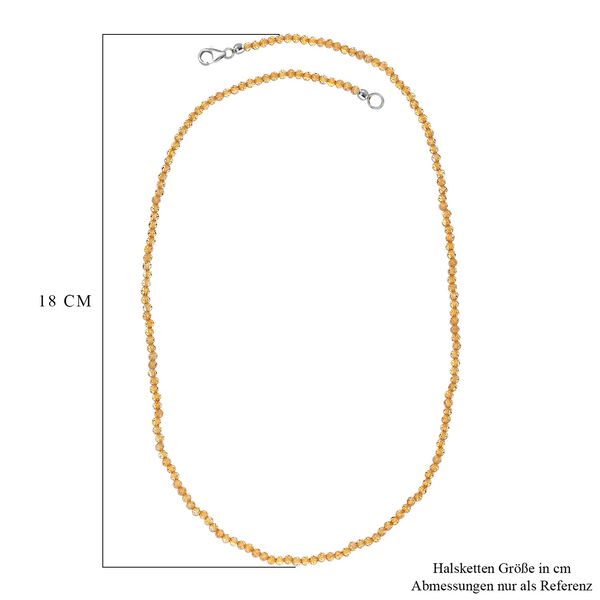 Citrin 50cm Halskette - 28 ct. image number 6