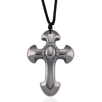 Terahertz Kreuz Halskette, ca. 71 cm, ca. 120.00 ct