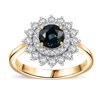 AAA Lavendel-Saphir, Wei&szlig;er Diamant Ring 585 Gold (Gr&ouml;&szlig;e 17.00) ca. 1,63 ct