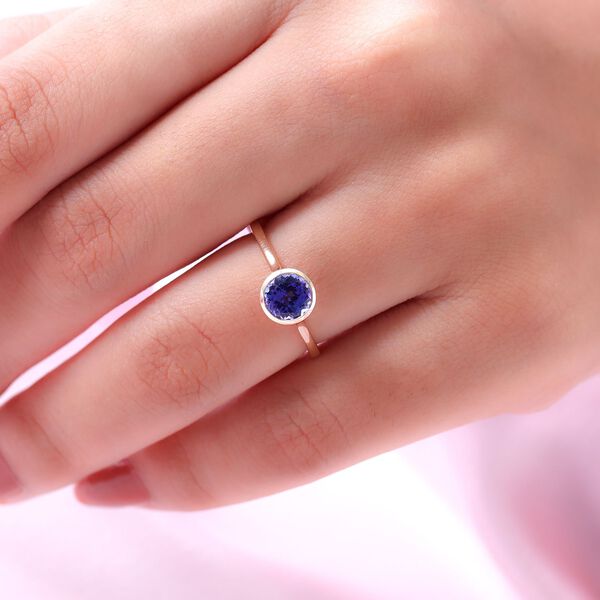 AA Tansanit-Ring, 585 Gold  ca. 1,31 ct image number 3