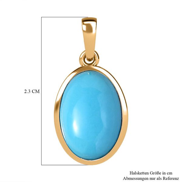 Amerikanischer, nat&uuml;rlicher AAA Sleeping Beauty T&uuml;rkis Anh&auml;nger - 5,36 ct. image number 7