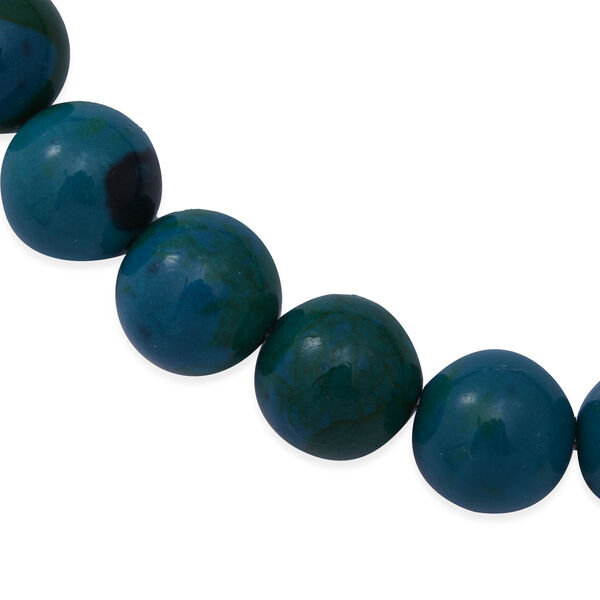 Chrysokoll Halskette ca. 45 cm lange 925 Silber ca. 212.50 ct image number 3