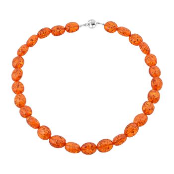 Synthetische Bernstein-Halskette, 45cm