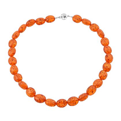 Synthetische Bernstein Kette, ca. 45 cm