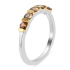 Natürlicher Jenipapo Andalusit Ring 925 Silber Bicolor (Größe 16.00) ca. 0,56 ct image number 4