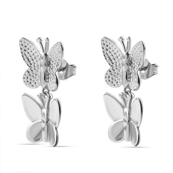 Schmetterlings-Ohrringe im Designer-Stil image number 4