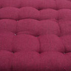 2er Set Stuhlpolster aus 100% Baumwolle mit Fransen und Bändern, 40x40x3 cm, rot image number 5