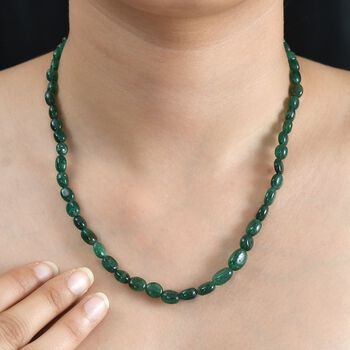 Gr&uuml;ne Aventurin-Halskette, 45 cm - 85 ct.