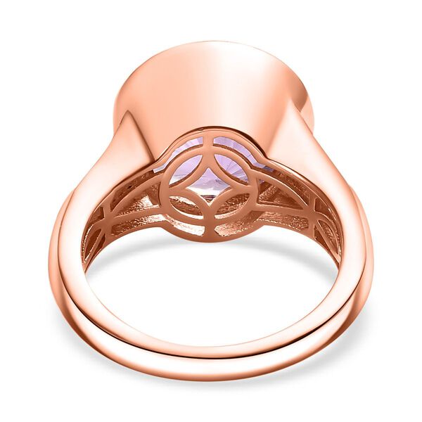 Rose De France Amethyst und Zirkon Ring - 6,06 ct. image number 6