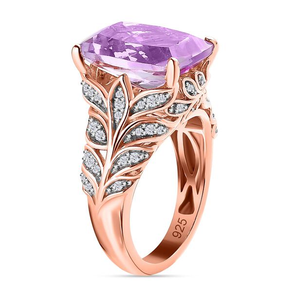 Rose De France Amethyst und Zirkon-Ring - 6,42 ct. image number 5