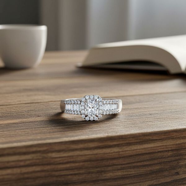 LUXURIANT DIAMOND - Lab Grown Diamant VS-EF  IGI zertifiziert Ring 925 Silber rhodiniert (Gr&ouml;&szlig;e 19.00) ca. 1.00 ct image number 1