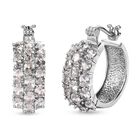 Weißer Zirkonia Ohrringe  Edelstahl