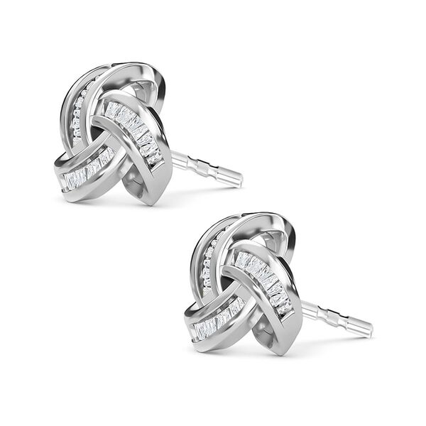 Lustro Stella - Wei&szlig;e Zirkonia Ohrringe, 925 Silber platiniert ca. 4.68 ct image number 3