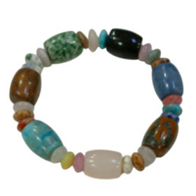Mehrfarbig Edelsteine Armband Flexibel ca. 160,00 ct.