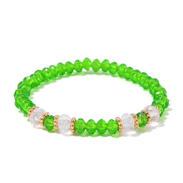 4er Set STRADA - Uhr mit Grün Kristall Armbänder image number 7