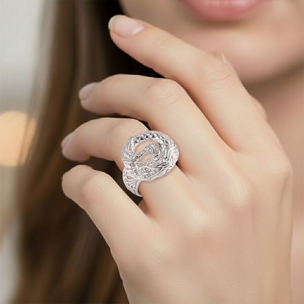 925 Silber Ring (Größe 19.00) ca. 5,27g image number 2