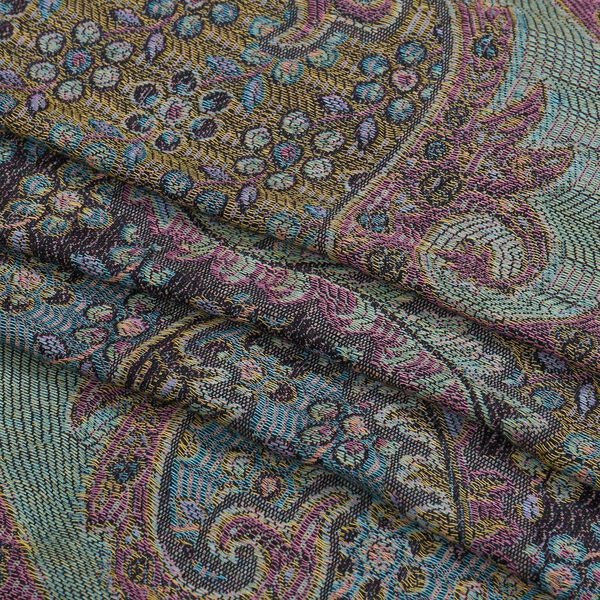 Schal mit Quasten und Boho-Muster, 70x180 cm, Schwarz image number 4