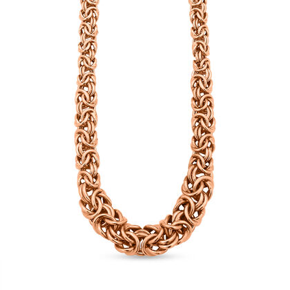 Italienisches K&ouml;nigscollier, 925 Silber ros&eacute;vergoldet, ca.45+5 cm, ca. 24,75g  