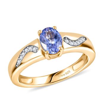 D'Joy Tansanit und Moissanit Ring - 0,82 ct.