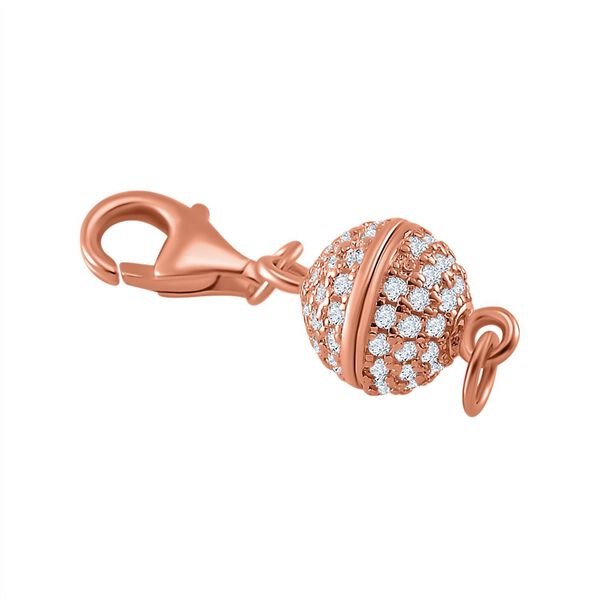 3er Set Weißer Zirkonia Magnetschließe 925 Silber tri-farbig image number 6