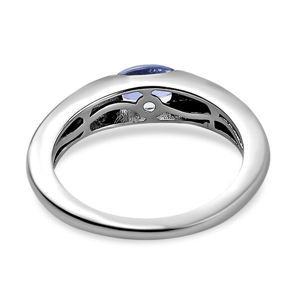 Tansanit Solitär Ring 0 0,46 ct. image number 6