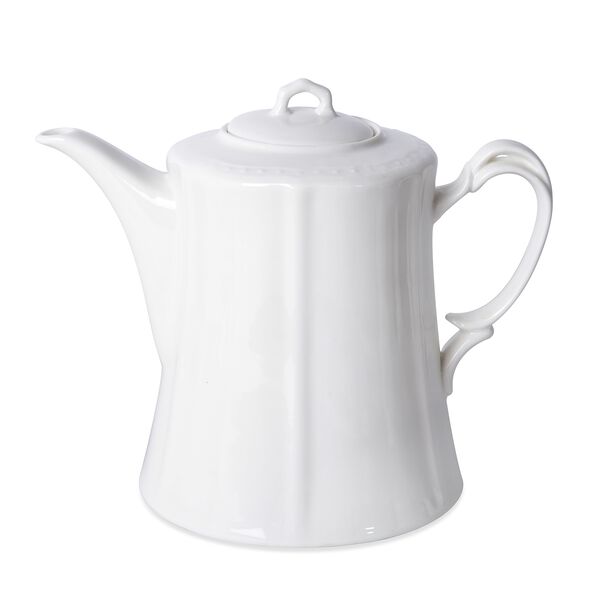 22 teiliges Porzellan geprägtes Tee-Set, 6 Tassen, 6 Teller, 7 Löffel, 1 Teekanne, 1 Zucker, 1 Milch image number 1