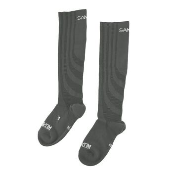 SANKOM Kompressionsstr&uuml;mpfe, L-XL, Grau, Gr&ouml;&szlig;e 42-46