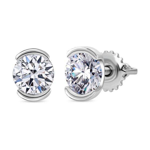 LUXURIANT SGL zertifizierte VS-EF Labor Diamant Ohrringe in 950 Platin - 1 ct.