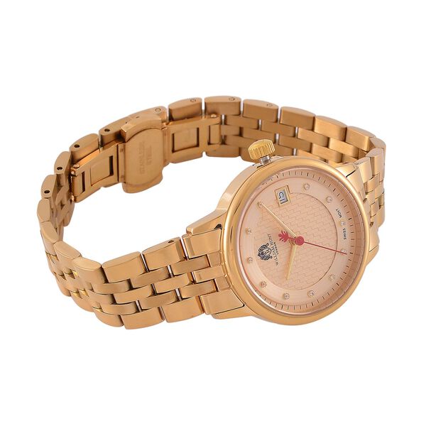 William Hunt &ndash; Schweizer Uhrwerk, Saphirglas, Wei&szlig;er Zirkonia, Edelstahlarmband 19 cm, Ros&eacute;-Bicolor image number 5