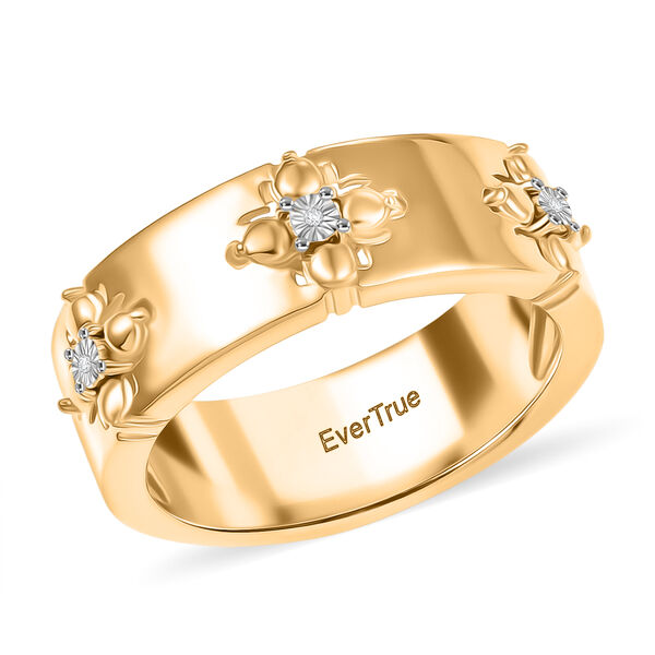 EVER TRUE Wei&szlig;er Diamant Ring Nickelfreies Messing (Gr&ouml;&szlig;e 19.00) ca. 0,01 ct image number 3