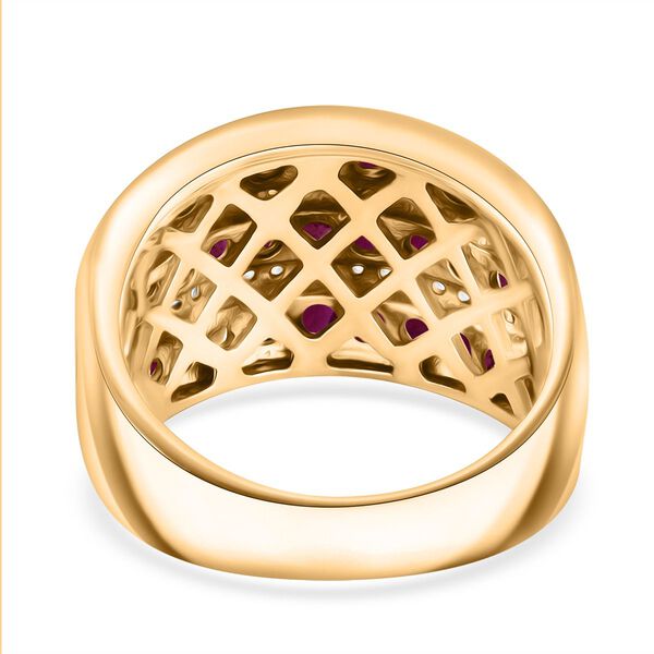 Natürlicher Mosambik Rubin und Zirkon Ring - 1,83 ct. image number 4