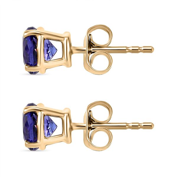 AAA Tansanit Ohrringe in 585 Gold - 2,19 ct. image number 4