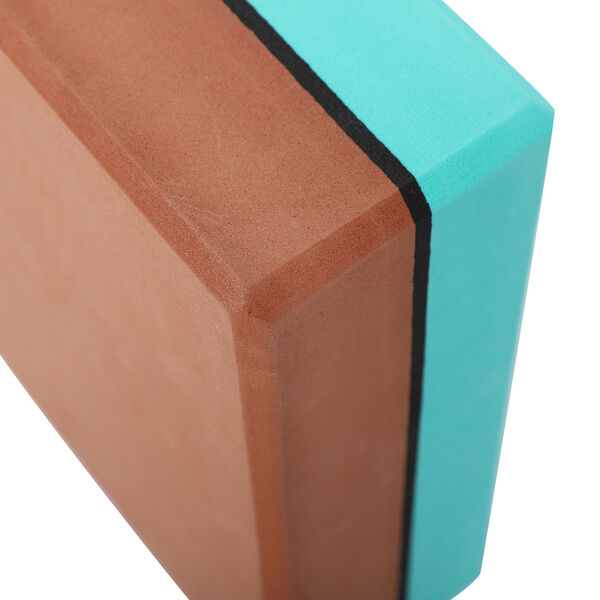 Yoga Block aus Eva-Schaum, Gr&uuml;n-Braun image number 6