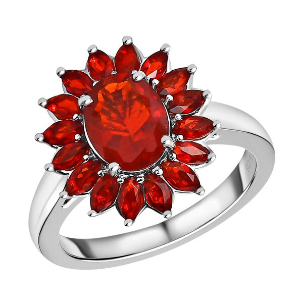 Mexikanischer Kirschfeuer-Opal Ring - 2,09 ct. image number 4