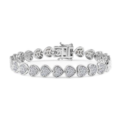Lab Grown Diamant SI-GH Armband ca. 20 cm 925 Silber rhodiniert ca. 4.15 ct