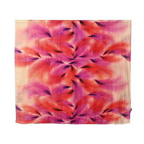 LA MAREY Schal aus 100 % Maulbeerseide, 195×110 cm, lila-rot image number 1