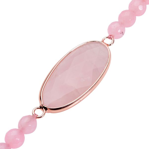 Rosenquarz Armband, ca. 20 cm, Messing ca. 69,00 ct image number 4