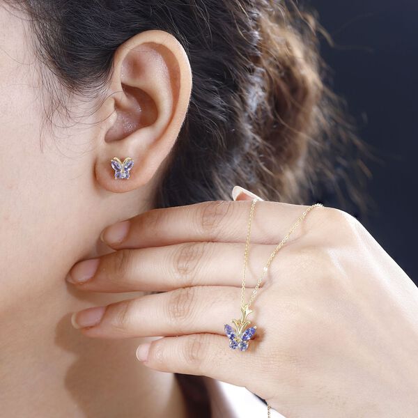 Tansanit Schmuckset - 1,68 ct. image number 3