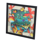 Realistisches 5D Schmetterlings-Gemälde, Größe 43,5x43,5x1,2 cm, Mehrfarbig image number 1