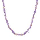 Afrikanischer Amethyst, Citrin Halskette, flexibel, Reiner Edelstahl ca. 160.00 ct