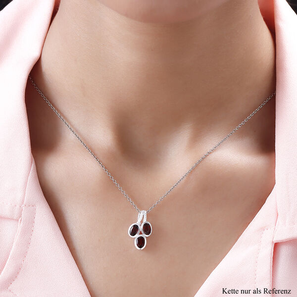 Roter Granat-Anh&auml;nger, 925 Silber ca. 1,69 ct image number 2