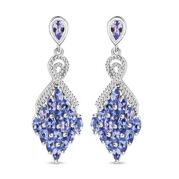 Tansanit Ohrringe - 3,20 ct.