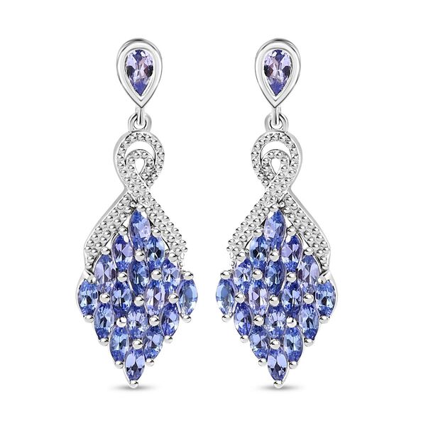 Tansanit Ohrringe - 3,20 ct.