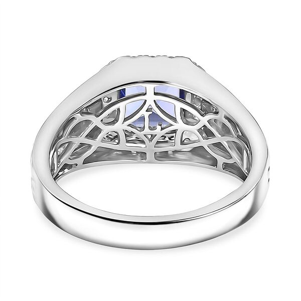 LUXURIANT DIAMOND - AAA Tansanit, Lab Grown Diamant Ring 417 Gold (Gr&ouml;&szlig;e 20.00) ca. 3,20 ct image number 4