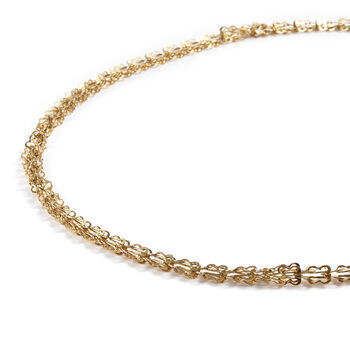 Halskette, ca. 60+5 cm in 316L Edelstahl , goldfarben