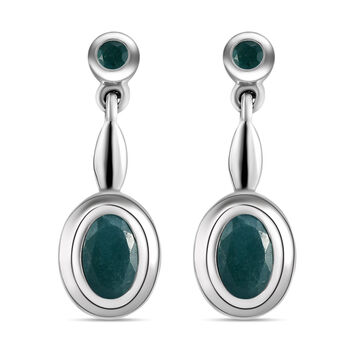 Grandidierit-Ohrringe, 925 Silber platiniert ca. 0.99 ct