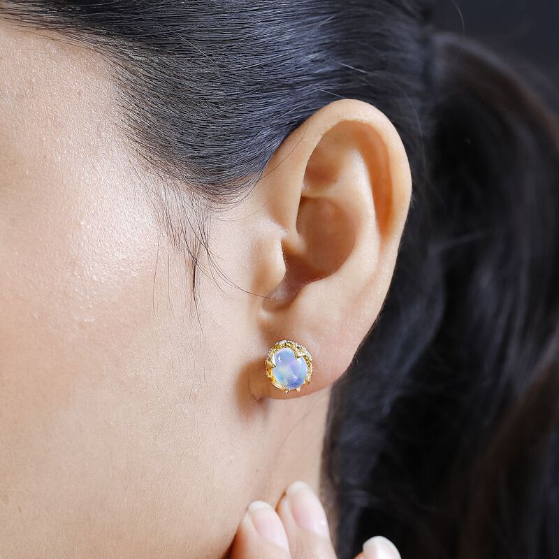 AA natürliche, äthiopische Welo Opal-Ohrringe - 2,37 ct. | SHOPLC